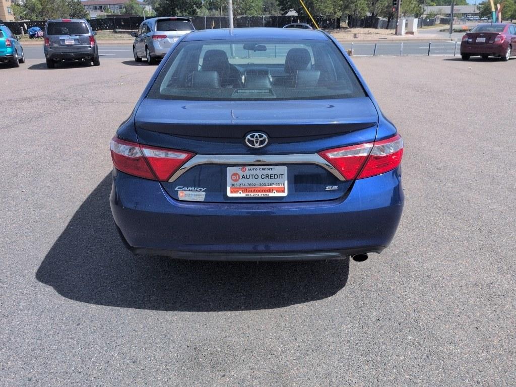 2015 BLUE Toyota Camry SE (4T1BF1FK6FU) with an 4 Cyl, 2.5L engine, Automatic transmission, located at 10890 W. Colfax Ave., Lakewood, CO, 80215, (303) 274-7692, 39.739914, -105.120132- Photo#5