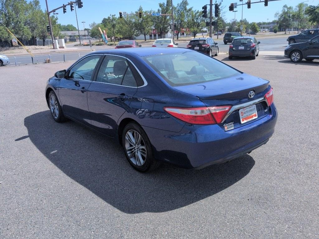 2015 BLUE Toyota Camry SE (4T1BF1FK6FU) with an 4 Cyl, 2.5L engine, Automatic transmission, located at 10890 W. Colfax Ave., Lakewood, CO, 80215, (303) 274-7692, 39.739914, -105.120132- Photo#6