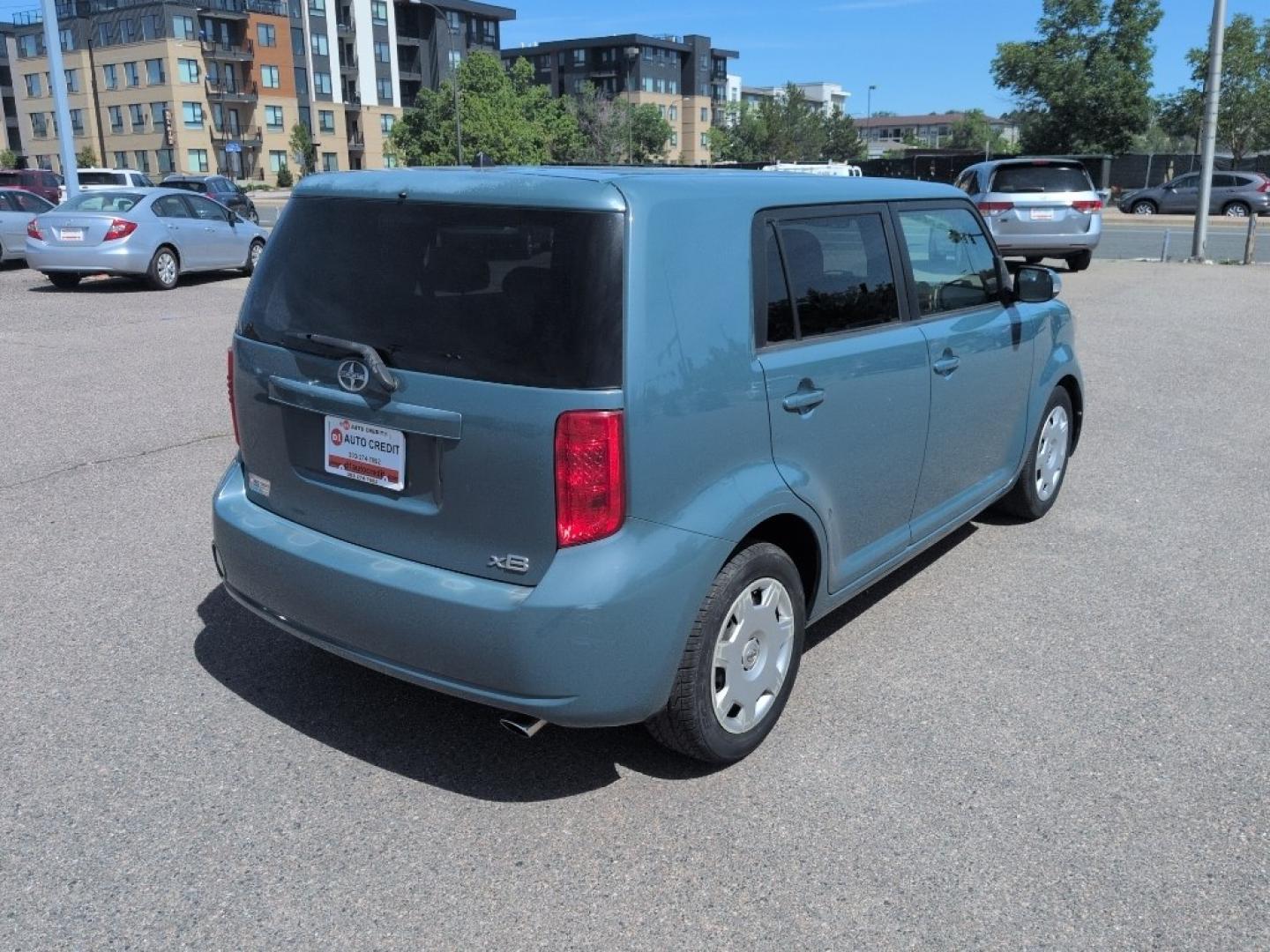 2008 BLUE Scion xB Base (JTLKE50E681) with an 4 Cyl, 2.4L engine, Manual transmission, located at 10890 W. Colfax Ave., Lakewood, CO, 80215, (303) 274-7692, 39.739914, -105.120132- Photo#4