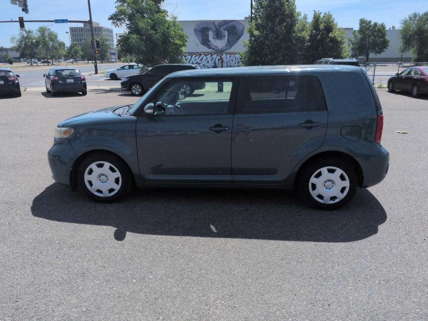 2008 BLUE Scion xB Base (JTLKE50E681) with an 4 Cyl, 2.4L engine, Manual transmission, located at 10890 W. Colfax Ave., Lakewood, CO, 80215, (303) 274-7692, 39.739914, -105.120132- Photo#7