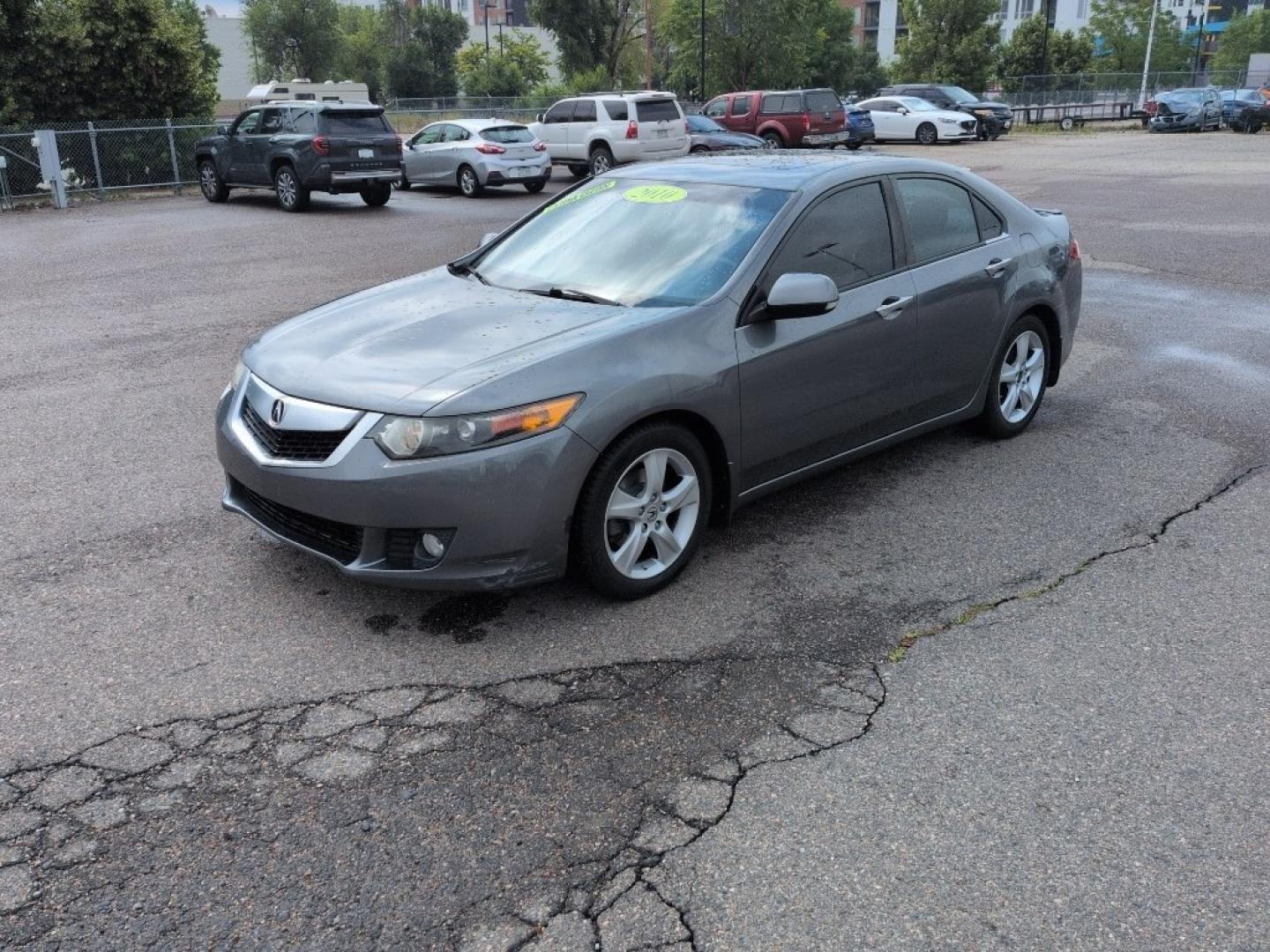 2010 GRAY Acura TSX Base (JH4CU2F63AC) with an 4 Cyl, 2.4L engine, Automatic transmission, located at 10890 W. Colfax Ave., Lakewood, CO, 80215, (303) 274-7692, 39.739914, -105.120132- Photo#0