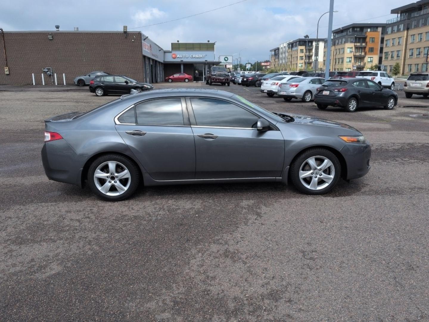 2010 GRAY Acura TSX Base (JH4CU2F63AC) with an 4 Cyl, 2.4L engine, Automatic transmission, located at 10890 W. Colfax Ave., Lakewood, CO, 80215, (303) 274-7692, 39.739914, -105.120132- Photo#3