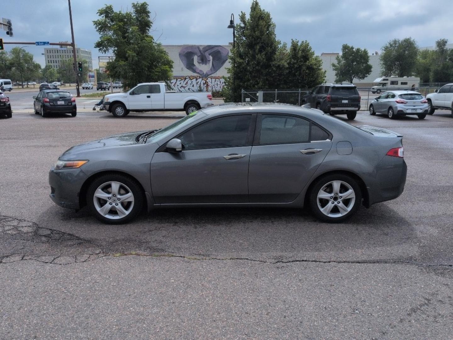 2010 GRAY Acura TSX Base (JH4CU2F63AC) with an 4 Cyl, 2.4L engine, Automatic transmission, located at 10890 W. Colfax Ave., Lakewood, CO, 80215, (303) 274-7692, 39.739914, -105.120132- Photo#7