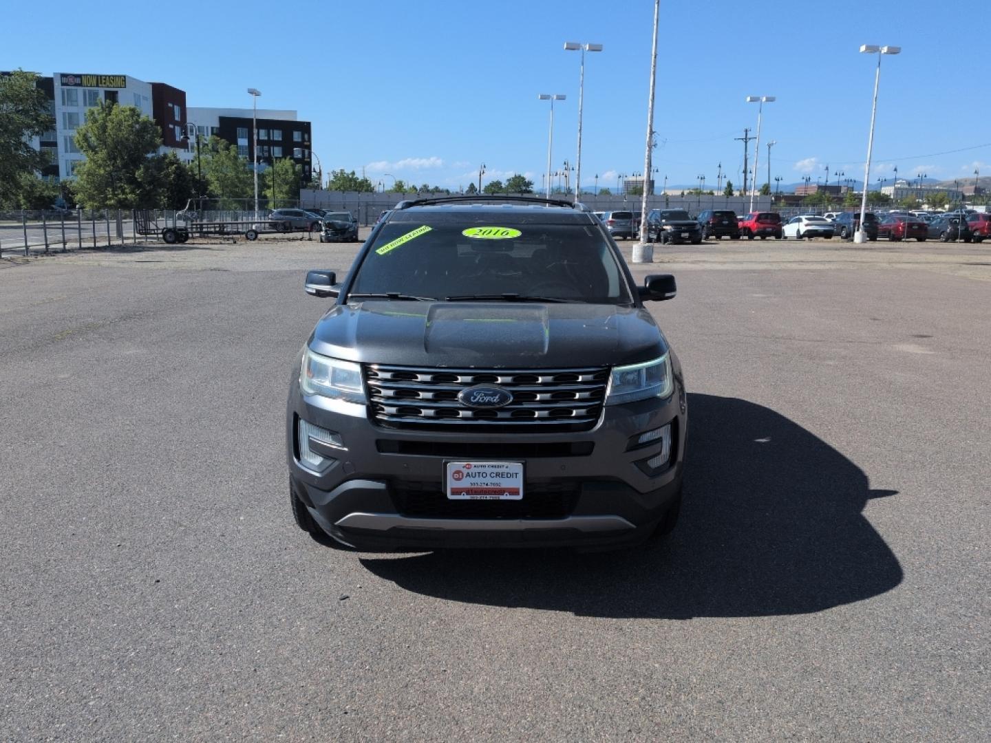 2016 GRAY Ford Explorer XLT (1FM5K8D85GG) with an V6, 3.5L engine, Automatic transmission, located at 10890 W. Colfax Ave., Lakewood, CO, 80215, (303) 274-7692, 39.739914, -105.120132- Photo#1