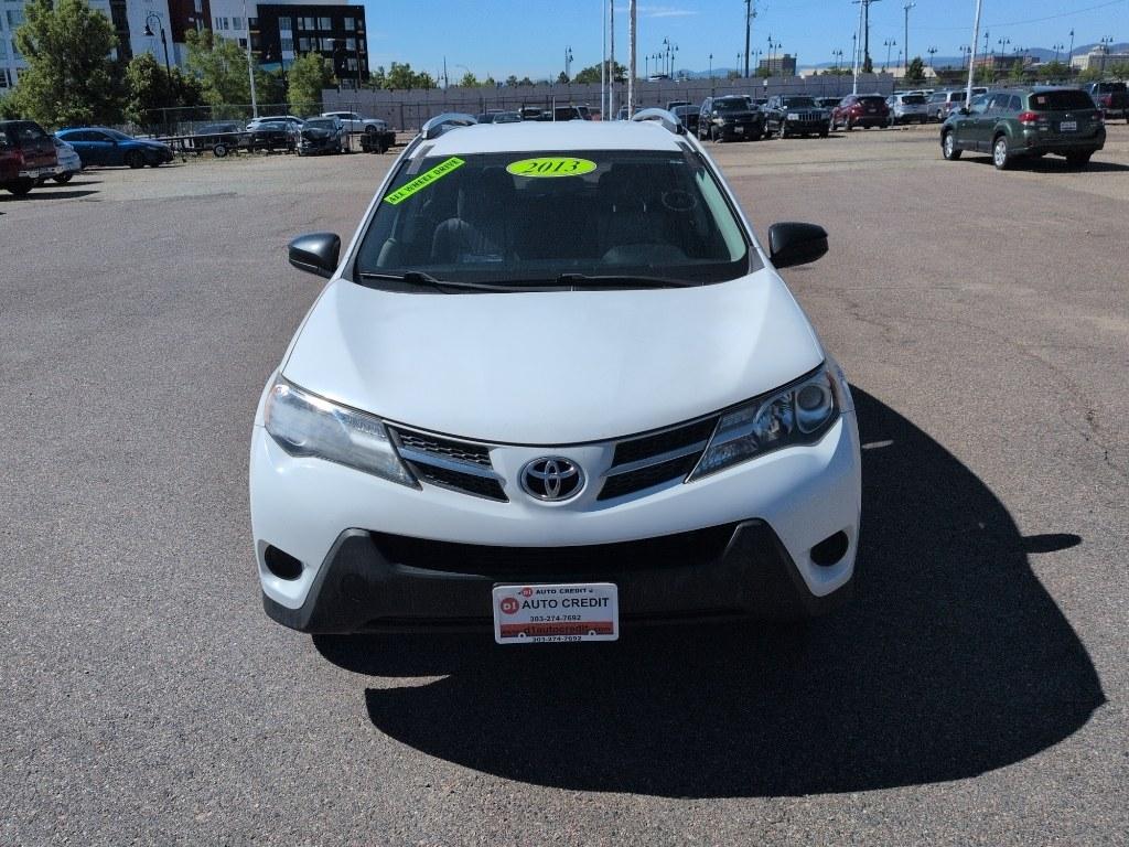 2013 WHITE Toyota RAV4 LE (JTMBFREV1D5) with an 4 Cyl, 2.5L engine, Automatic transmission, located at 10890 W. Colfax Ave., Lakewood, CO, 80215, (303) 274-7692, 39.739914, -105.120132- Photo#1