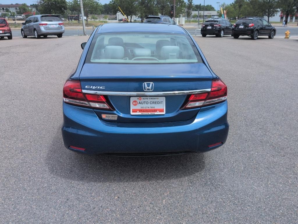 2015 BLUE Honda Civic LX (19XFB2F52FE) with an 4 Cyl, 1.8L engine, Automatic transmission, located at 10890 W. Colfax Ave., Lakewood, CO, 80215, (303) 274-7692, 39.739914, -105.120132- Photo#5