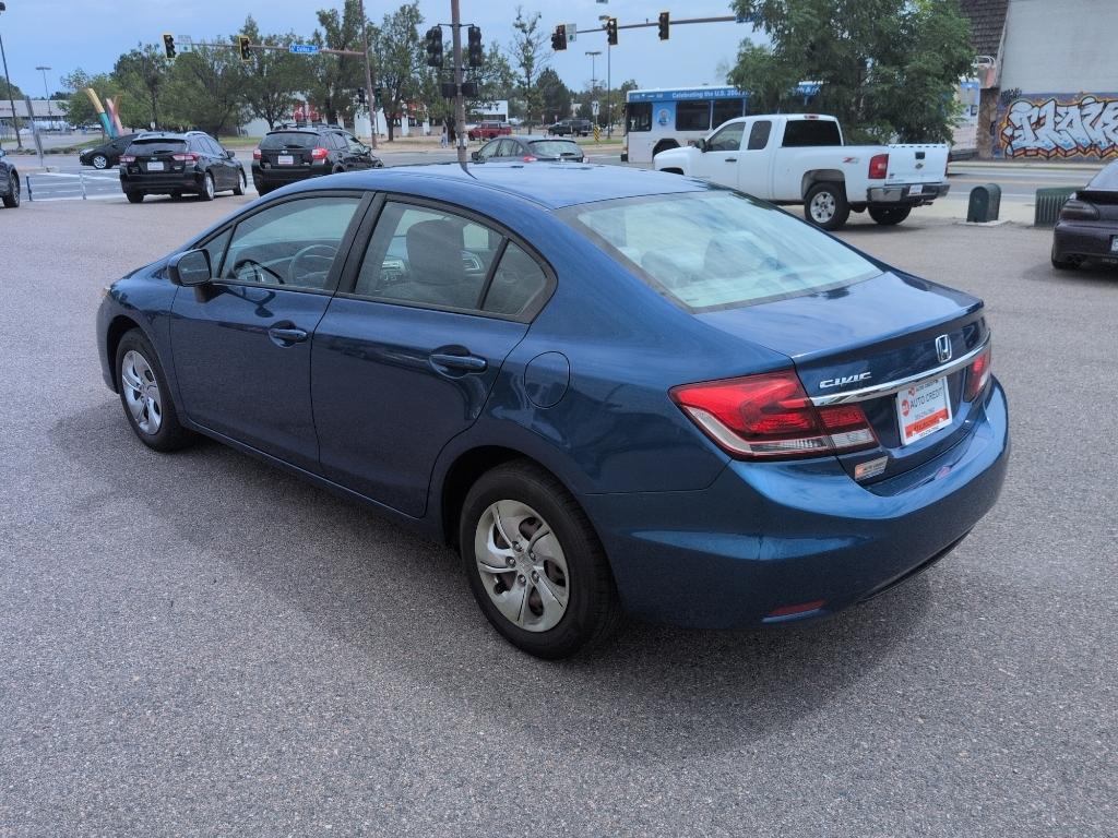 2015 BLUE Honda Civic LX (19XFB2F52FE) with an 4 Cyl, 1.8L engine, Automatic transmission, located at 10890 W. Colfax Ave., Lakewood, CO, 80215, (303) 274-7692, 39.739914, -105.120132- Photo#6