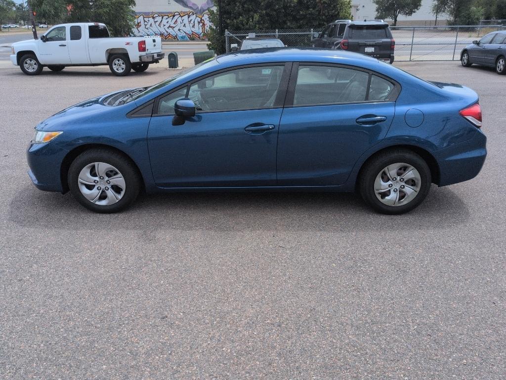 2015 BLUE Honda Civic LX (19XFB2F52FE) with an 4 Cyl, 1.8L engine, Automatic transmission, located at 10890 W. Colfax Ave., Lakewood, CO, 80215, (303) 274-7692, 39.739914, -105.120132- Photo#7