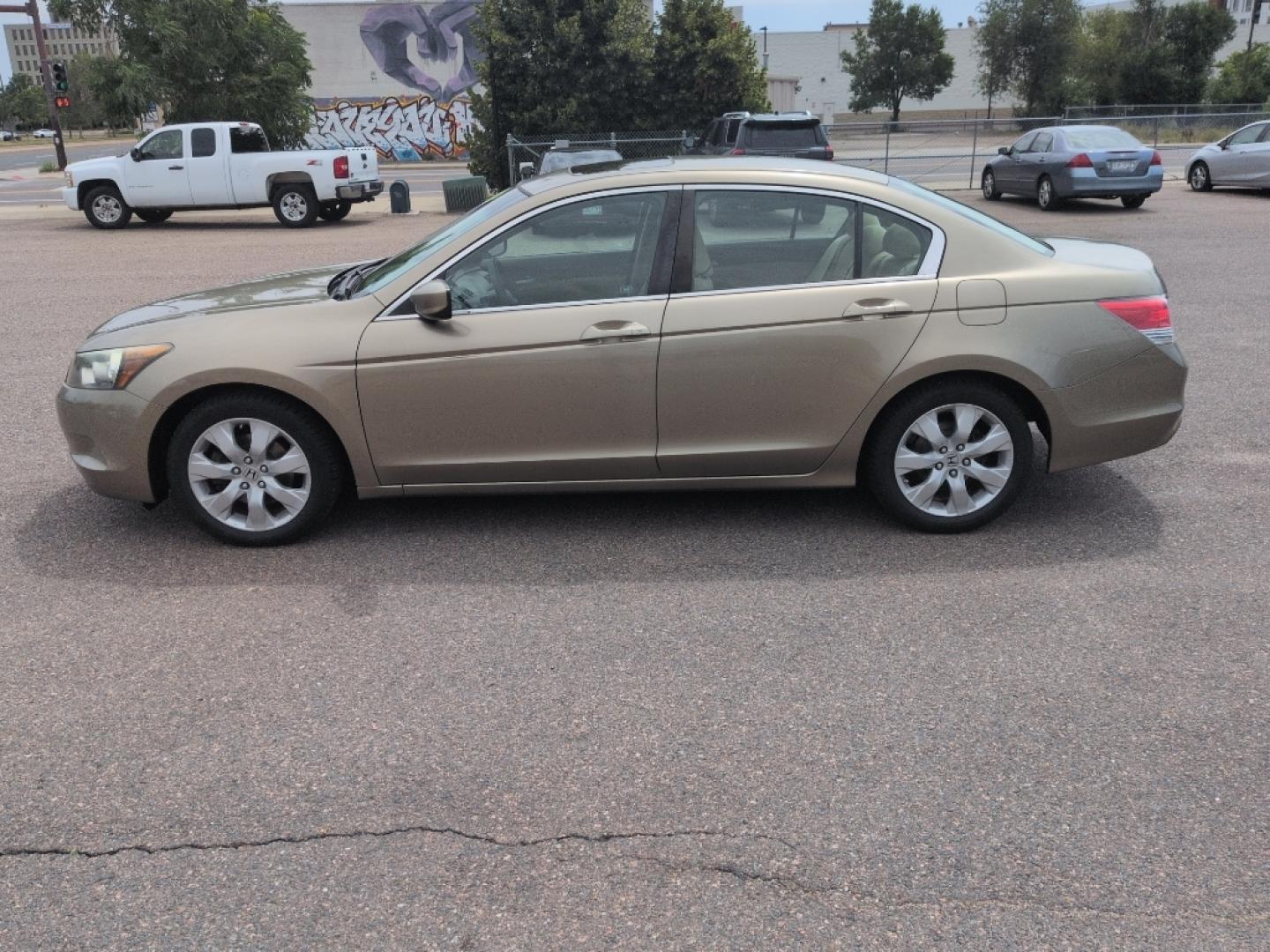 2010 TAN Honda Accord EX (1HGCP2F74AA) with an 4 Cyl, 2.4L engine, Automatic transmission, located at 10890 W. Colfax Ave., Lakewood, CO, 80215, (303) 274-7692, 39.739914, -105.120132- Photo#7