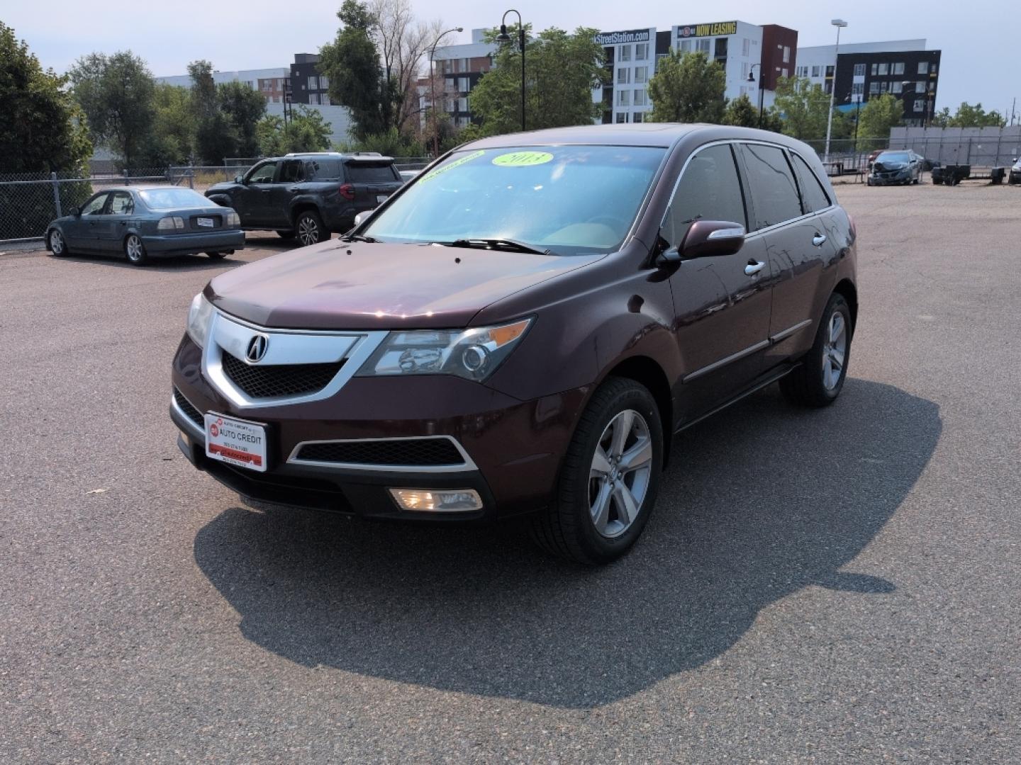 2013 BURGUNDY Acura MDX Base (2HNYD2H24DH) with an V6, 3.7L engine, Automatic transmission, located at 10890 W. Colfax Ave., Lakewood, CO, 80215, (303) 274-7692, 39.739914, -105.120132- Photo#0