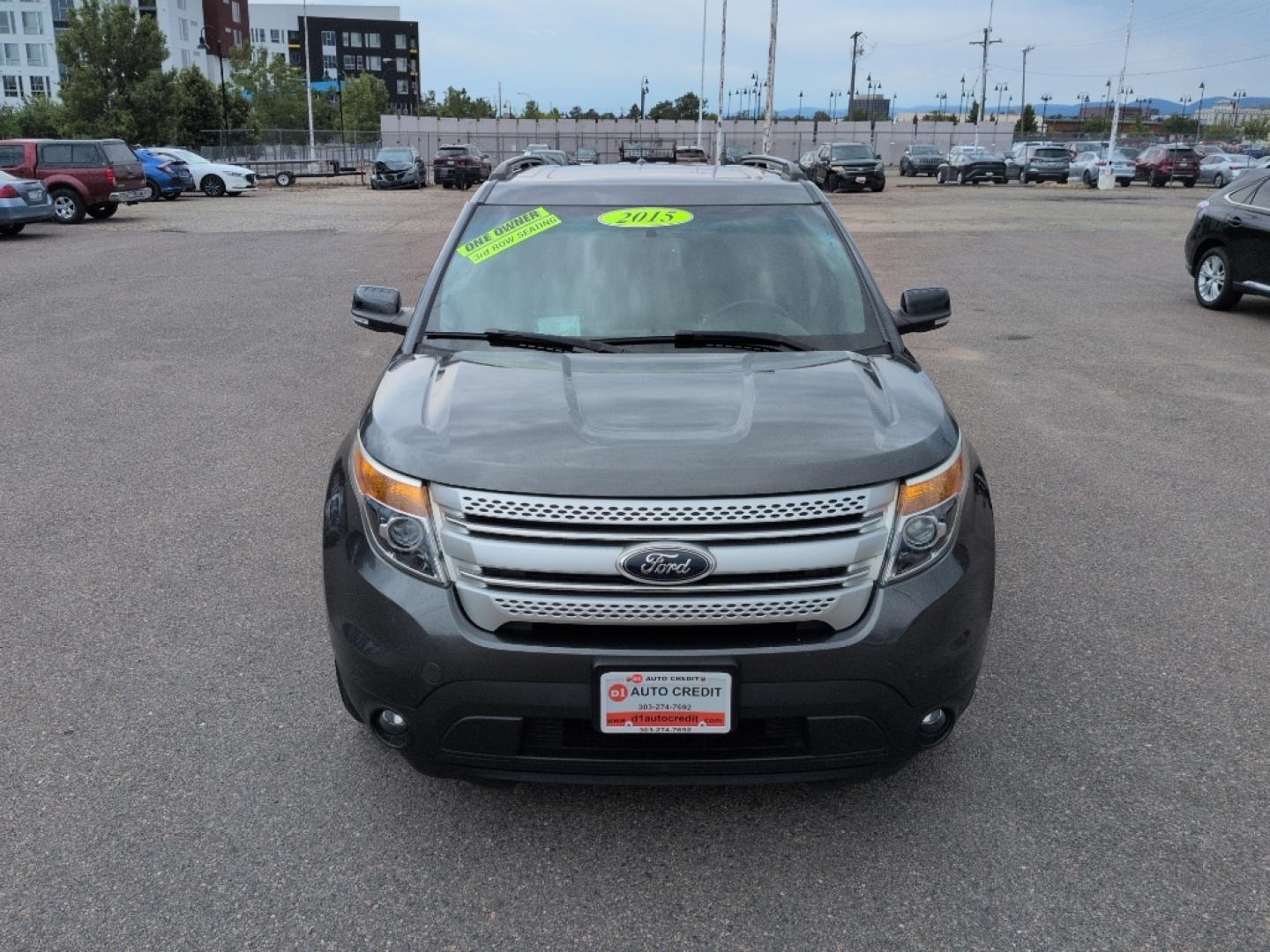 2015 GRAY Ford Explorer XLT (1FM5K8D84FG) with an V6, 3.5L engine, Automatic transmission, located at 10890 W. Colfax Ave., Lakewood, CO, 80215, (303) 274-7692, 39.739914, -105.120132- Photo#1
