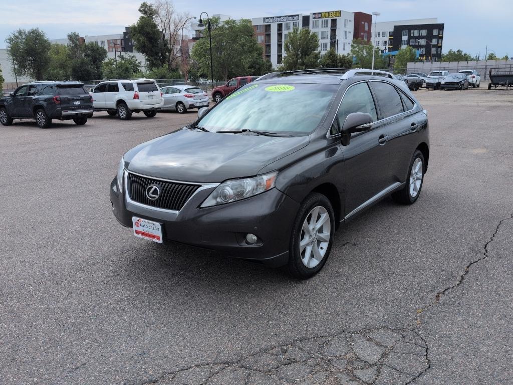2010 GRAY Lexus RX 350 Base (2T2BK1BA6AC) with an V6, 3.5L engine, Automatic transmission, located at 10890 W. Colfax Ave., Lakewood, CO, 80215, (303) 274-7692, 39.739914, -105.120132- Photo#0
