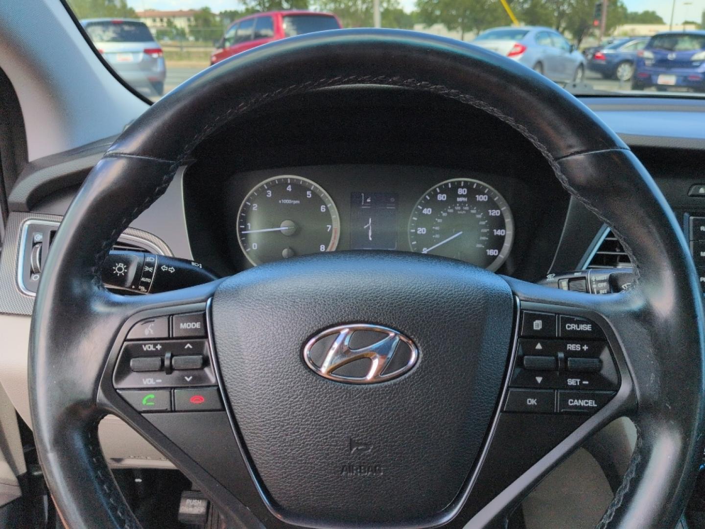 2015 GRAY Hyundai Sonata SPORT (5NPE34AF7FH) with an 4 Cyl, 2.4L engine, Automatic transmission, located at 10890 W. Colfax Ave., Lakewood, CO, 80215, (303) 274-7692, 39.739914, -105.120132- Photo#11