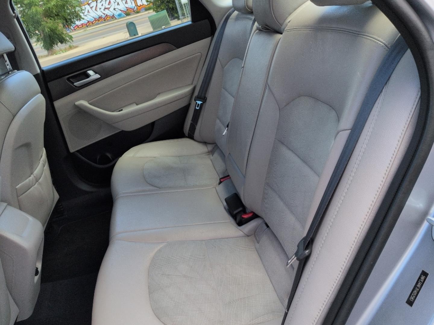 2015 GRAY Hyundai Sonata SPORT (5NPE34AF7FH) with an 4 Cyl, 2.4L engine, Automatic transmission, located at 10890 W. Colfax Ave., Lakewood, CO, 80215, (303) 274-7692, 39.739914, -105.120132- Photo#18
