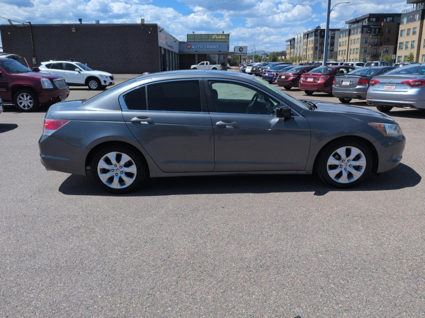 2008 GRAY Honda Accord EX-L (1HGCP26838A) with an 4 Cyl, 2.4L engine, Automatic transmission, located at 10890 W. Colfax Ave., Lakewood, CO, 80215, (303) 274-7692, 39.739914, -105.120132- Photo#3