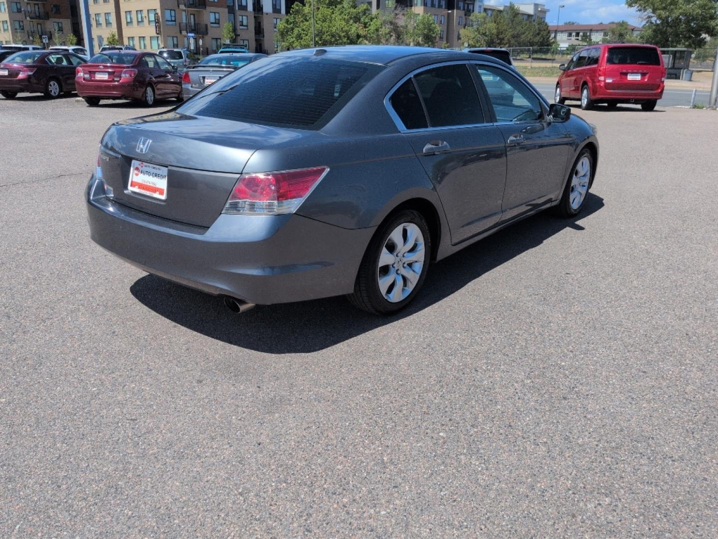 2008 GRAY Honda Accord EX-L (1HGCP26838A) with an 4 Cyl, 2.4L engine, Automatic transmission, located at 10890 W. Colfax Ave., Lakewood, CO, 80215, (303) 274-7692, 39.739914, -105.120132- Photo#4