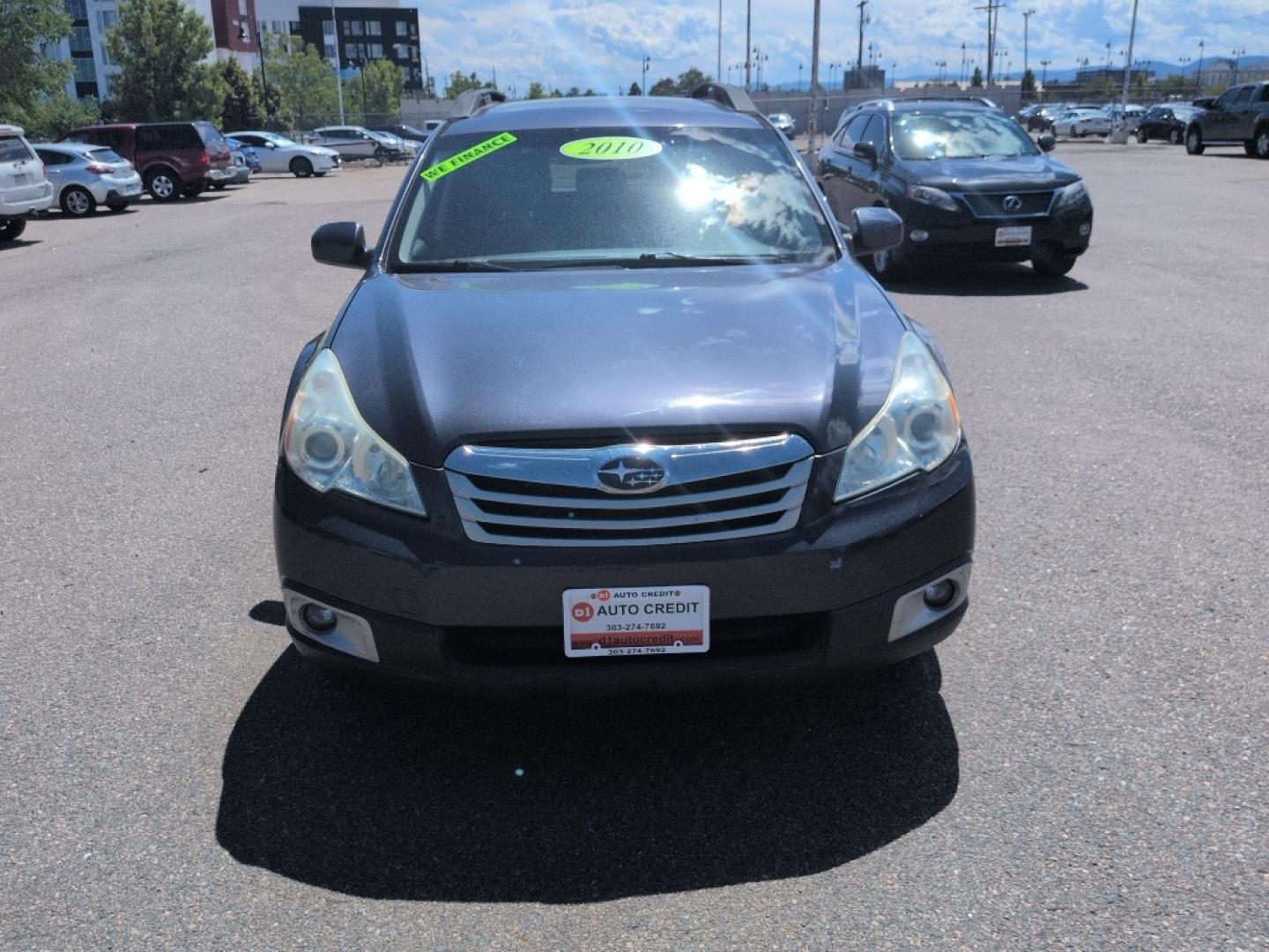 2010 GRAY Subaru Outback Premium (4S4BRCCCXA3) with an 4 Cyl, 2.5L engine, Automatic transmission, located at 10890 W. Colfax Ave., Lakewood, CO, 80215, (303) 274-7692, 39.739914, -105.120132- Photo#1