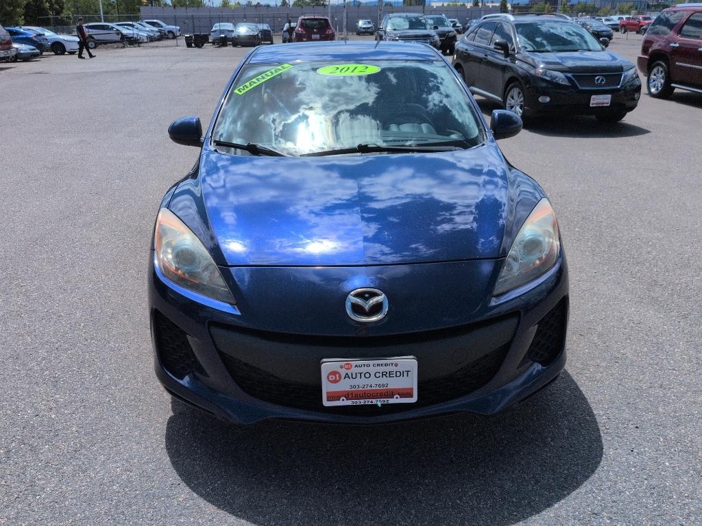 2012 BLUE Mazda Mazda3 i Touring w/SKYACTIV-G (JM1BL1L72C1) with an 4 Cyl, 2.0L engine, Automatic transmission, located at 10890 W. Colfax Ave., Lakewood, CO, 80215, (303) 274-7692, 39.739914, -105.120132- Photo#1