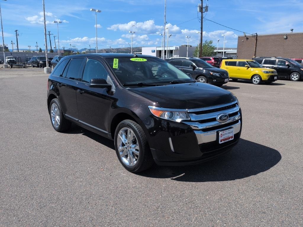 2014 BROWN Ford Edge SEL (2FMDK4JCXEB) with an V6, 3.5L engine, Automatic transmission, located at 10890 W. Colfax Ave., Lakewood, CO, 80215, (303) 274-7692, 39.739914, -105.120132- Photo#2