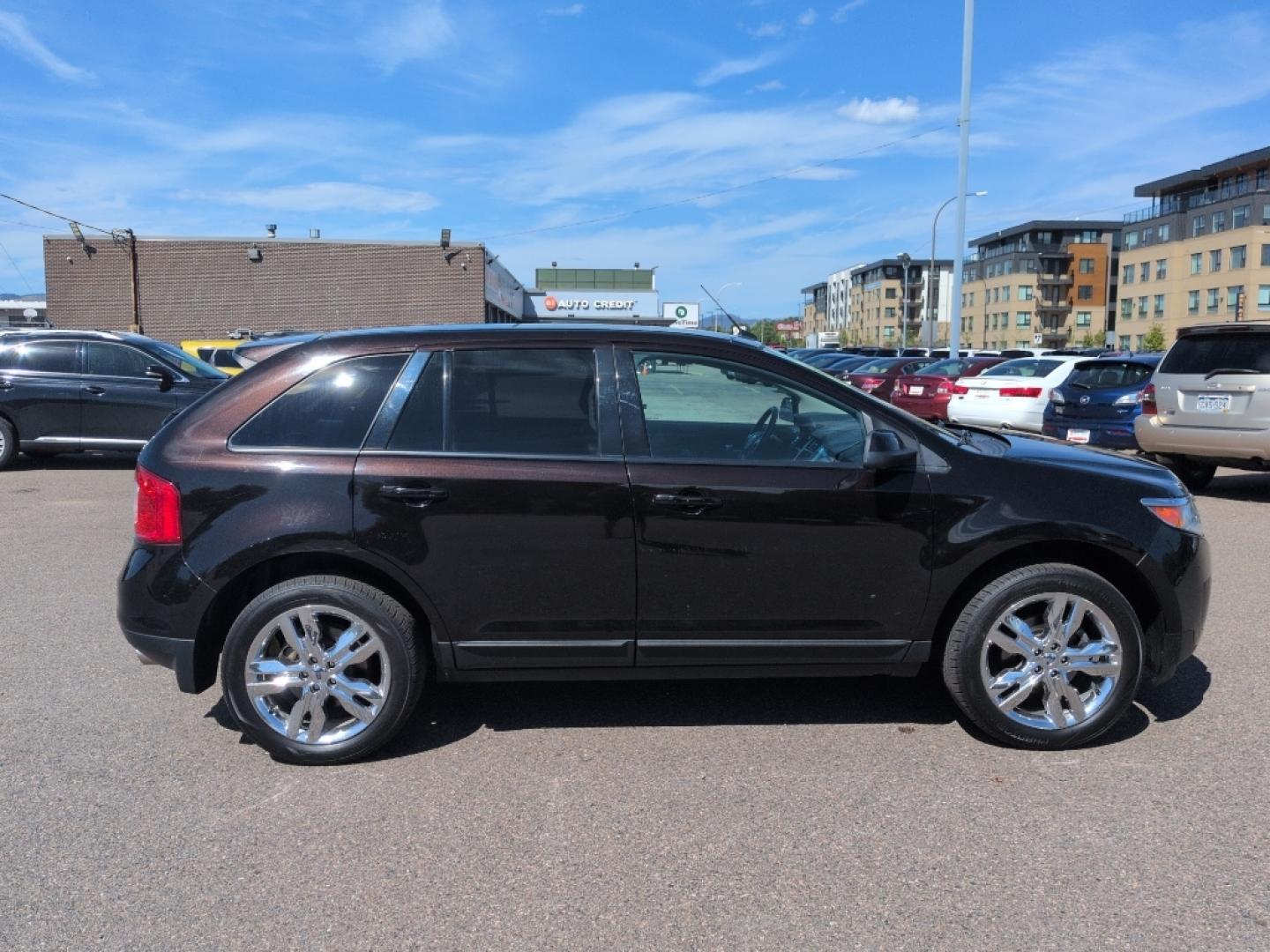 2014 BROWN Ford Edge SEL (2FMDK4JCXEB) with an V6, 3.5L engine, Automatic transmission, located at 10890 W. Colfax Ave., Lakewood, CO, 80215, (303) 274-7692, 39.739914, -105.120132- Photo#3