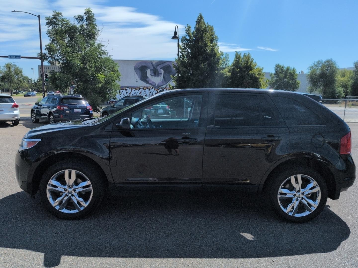 2014 BROWN Ford Edge SEL (2FMDK4JCXEB) with an V6, 3.5L engine, Automatic transmission, located at 10890 W. Colfax Ave., Lakewood, CO, 80215, (303) 274-7692, 39.739914, -105.120132- Photo#7