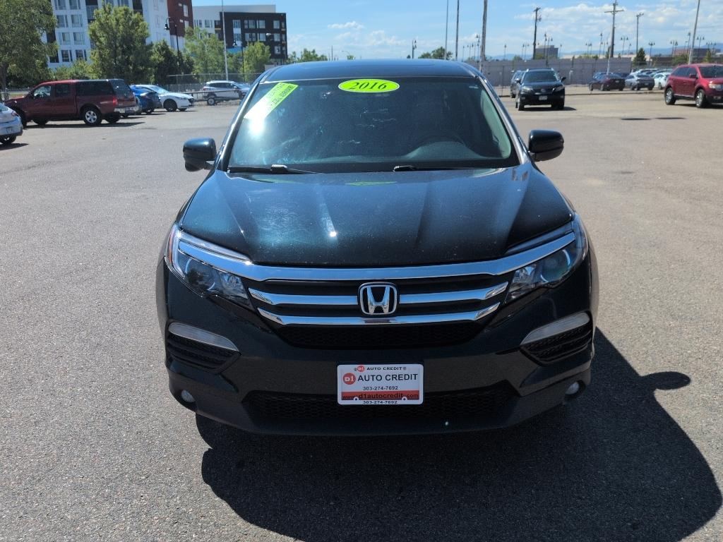 2016 GREEN Honda Pilot EXL (5FNYF6H59GB) with an V6, 3.5L engine, Automatic transmission, located at 10890 W. Colfax Ave., Lakewood, CO, 80215, (303) 274-7692, 39.739914, -105.120132- Photo#1