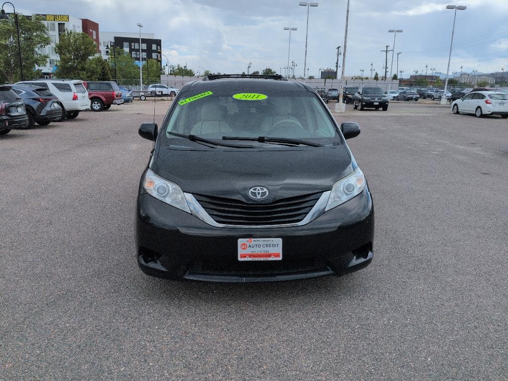 2011 BLACK Toyota Sienna LE 8-PASS V6 (5TDKK3DC7BS) with an V6, 3.5L engine, Automatic transmission, located at 10890 W. Colfax Ave., Lakewood, CO, 80215, (303) 274-7692, 39.739914, -105.120132- Photo#1