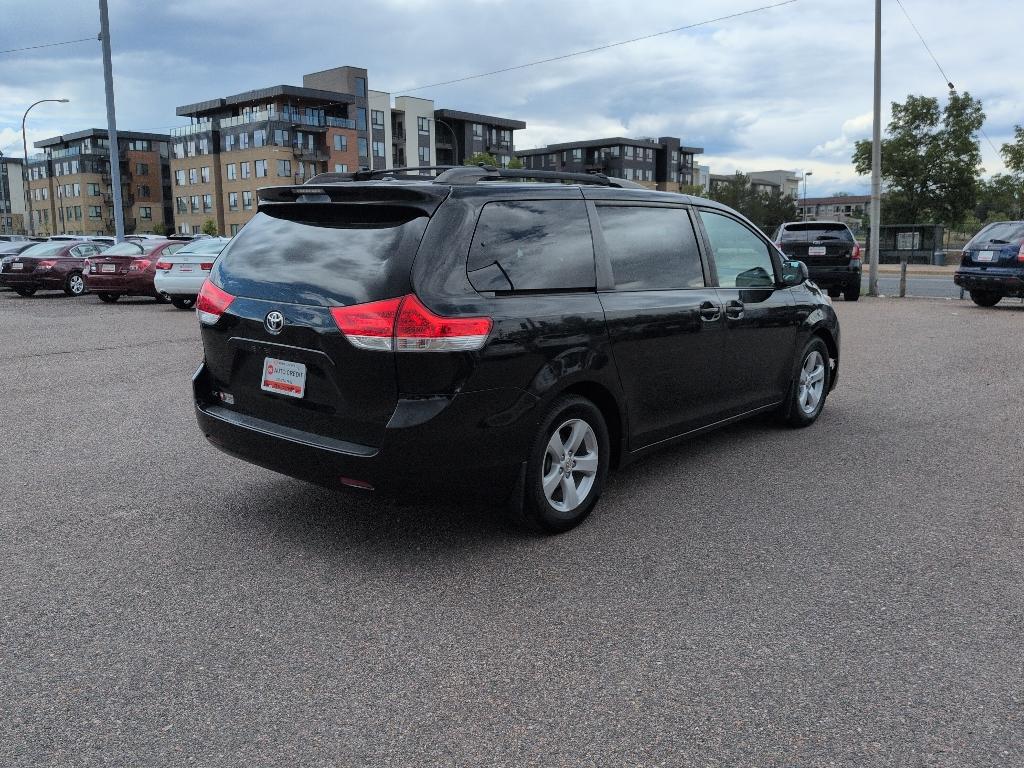 2011 BLACK Toyota Sienna LE 8-PASS V6 (5TDKK3DC7BS) with an V6, 3.5L engine, Automatic transmission, located at 10890 W. Colfax Ave., Lakewood, CO, 80215, (303) 274-7692, 39.739914, -105.120132- Photo#4