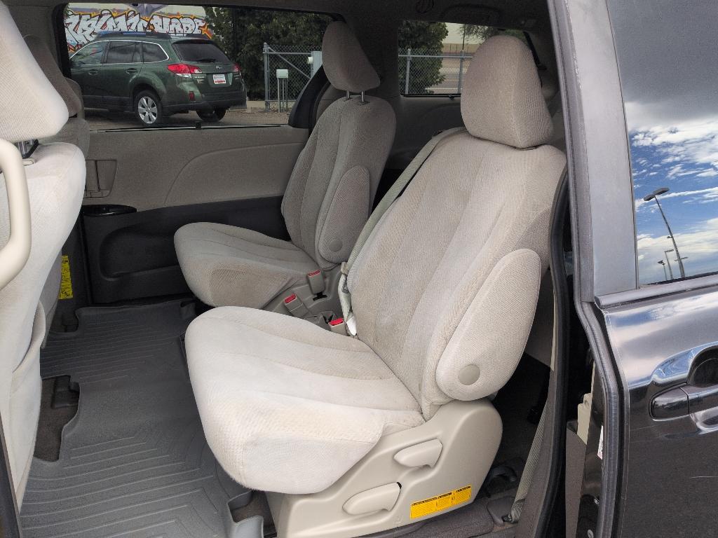2011 BLACK Toyota Sienna LE 8-PASS V6 (5TDKK3DC7BS) with an V6, 3.5L engine, Automatic transmission, located at 10890 W. Colfax Ave., Lakewood, CO, 80215, (303) 274-7692, 39.739914, -105.120132- Photo#14