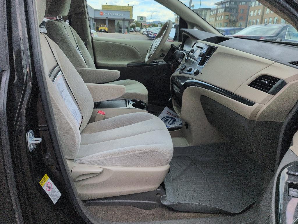 2011 BLACK Toyota Sienna LE 8-PASS V6 (5TDKK3DC7BS) with an V6, 3.5L engine, Automatic transmission, located at 10890 W. Colfax Ave., Lakewood, CO, 80215, (303) 274-7692, 39.739914, -105.120132- Photo#17