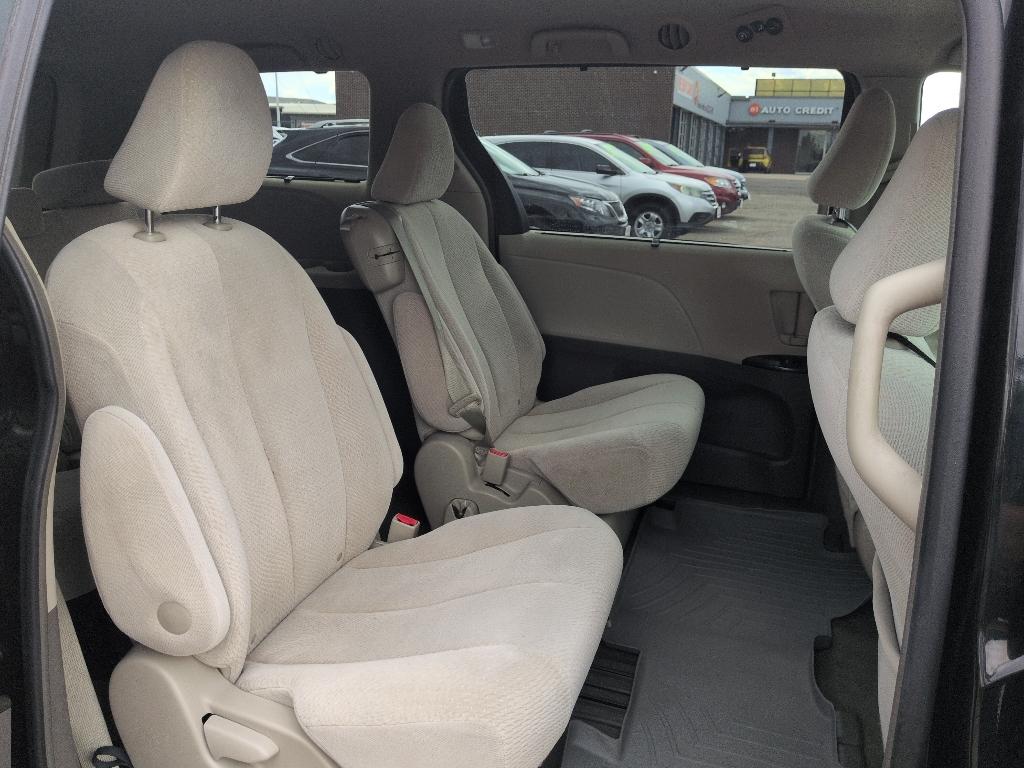 2011 BLACK Toyota Sienna LE 8-PASS V6 (5TDKK3DC7BS) with an V6, 3.5L engine, Automatic transmission, located at 10890 W. Colfax Ave., Lakewood, CO, 80215, (303) 274-7692, 39.739914, -105.120132- Photo#18