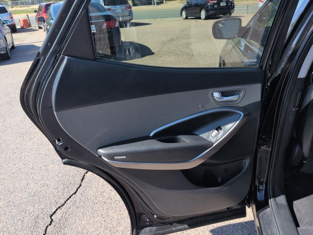 2018 BLACK Hyundai Santa Fe Sport Base (5XYZT3LB0JG) with an 4 Cyl, 2.4L engine, Automatic transmission, located at 10890 W. Colfax Ave., Lakewood, CO, 80215, (303) 274-7692, 39.739914, -105.120132- Photo#17