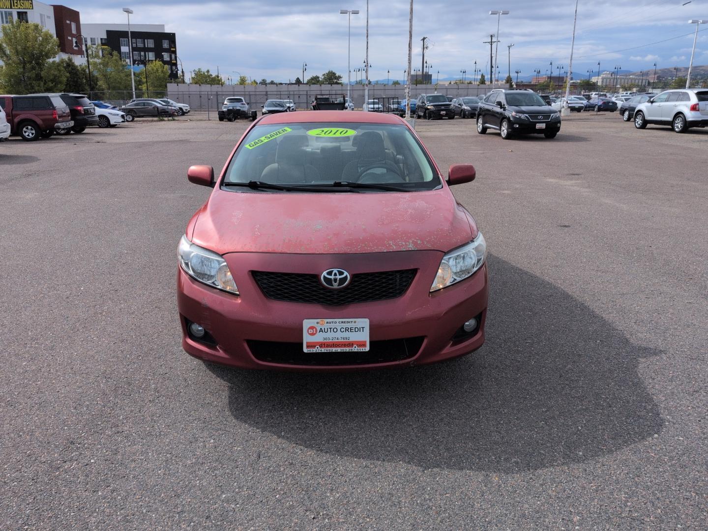 2010 RED /ACTUAL Toyota Corolla LE 4-SPEED AT (1NXBU4EE3AZ) with an 4 Cyl, 1.8L engine, Automatic 4-Speed transmission, located at 10890 W. Colfax Ave., Lakewood, CO, 80215, (303) 274-7692, 39.739914, -105.120132- Photo#1