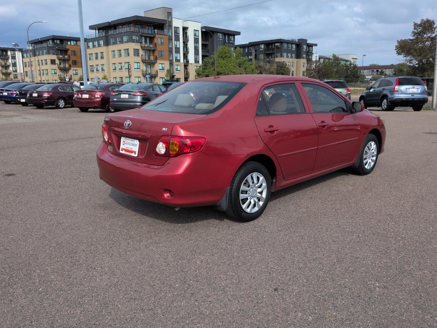 2010 RED /ACTUAL Toyota Corolla LE 4-SPEED AT (1NXBU4EE3AZ) with an 4 Cyl, 1.8L engine, Automatic 4-Speed transmission, located at 10890 W. Colfax Ave., Lakewood, CO, 80215, (303) 274-7692, 39.739914, -105.120132- Photo#4