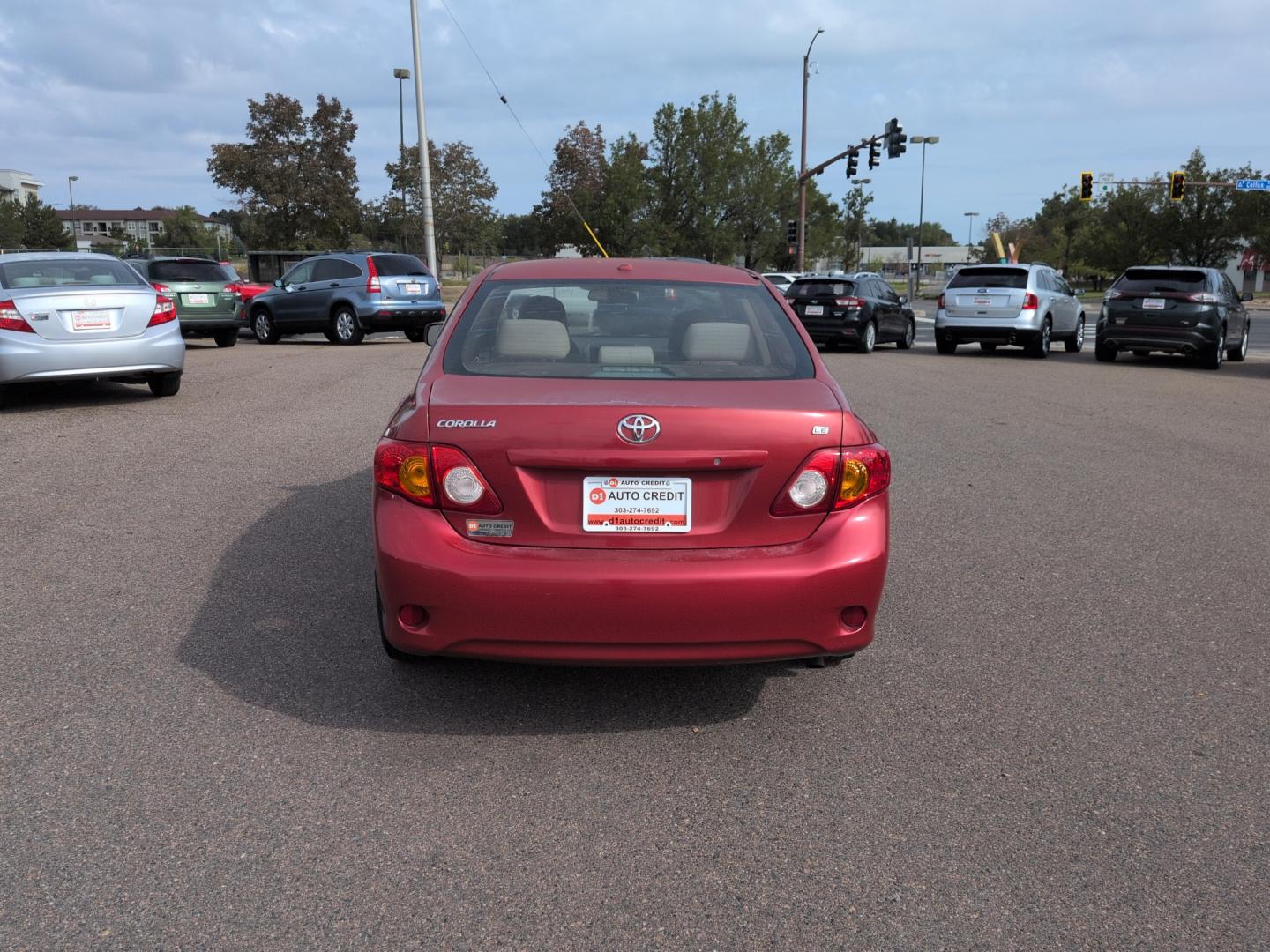 2010 RED /ACTUAL Toyota Corolla LE 4-SPEED AT (1NXBU4EE3AZ) with an 4 Cyl, 1.8L engine, Automatic 4-Speed transmission, located at 10890 W. Colfax Ave., Lakewood, CO, 80215, (303) 274-7692, 39.739914, -105.120132- Photo#5