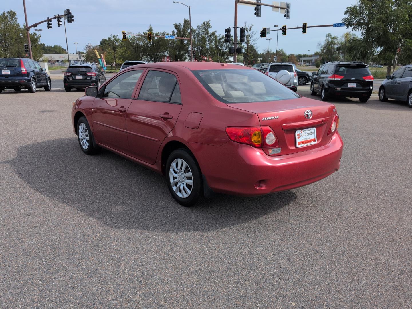 2010 RED /ACTUAL Toyota Corolla LE 4-SPEED AT (1NXBU4EE3AZ) with an 4 Cyl, 1.8L engine, Automatic 4-Speed transmission, located at 10890 W. Colfax Ave., Lakewood, CO, 80215, (303) 274-7692, 39.739914, -105.120132- Photo#6