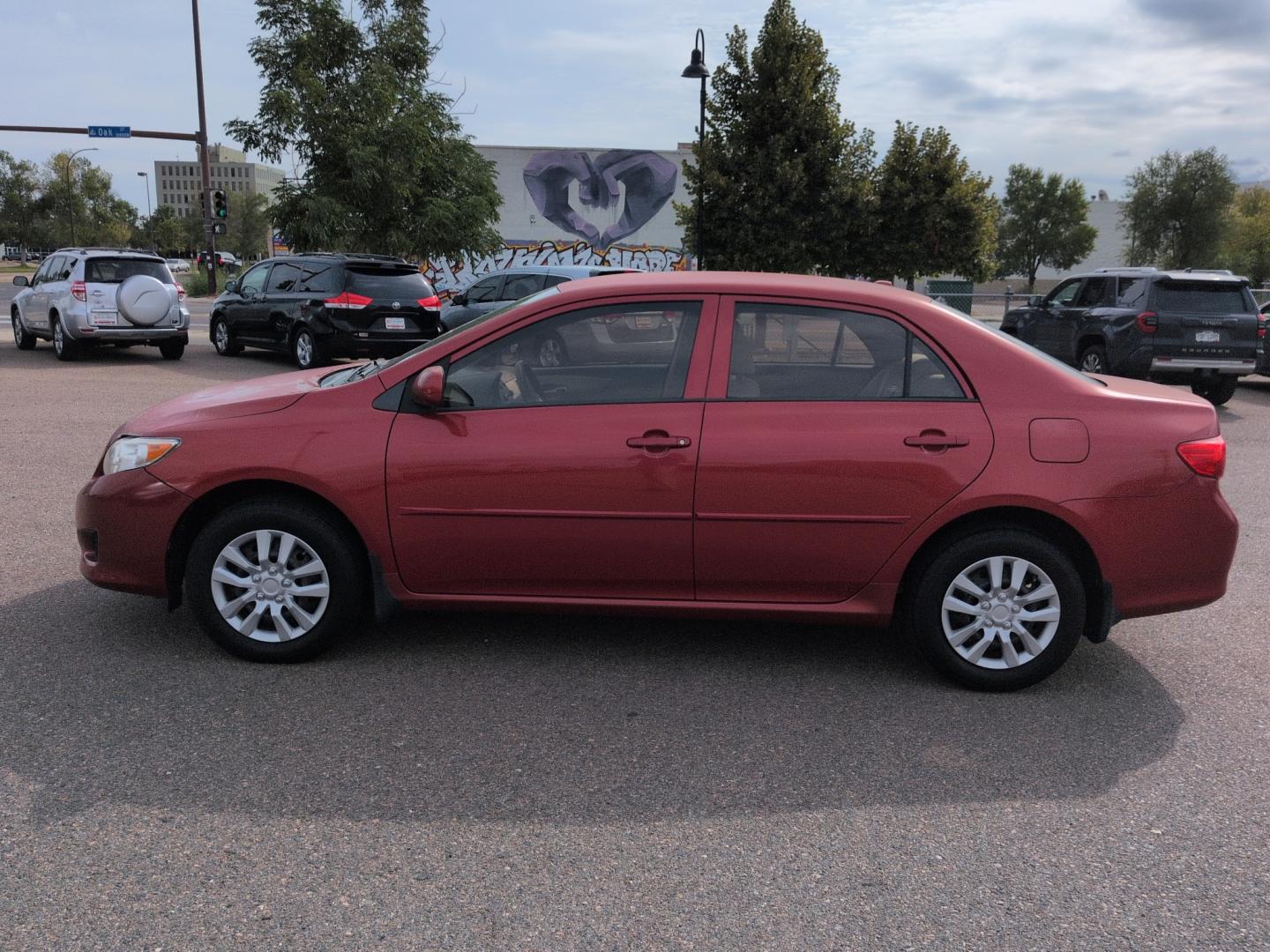 2010 RED /ACTUAL Toyota Corolla LE 4-SPEED AT (1NXBU4EE3AZ) with an 4 Cyl, 1.8L engine, Automatic 4-Speed transmission, located at 10890 W. Colfax Ave., Lakewood, CO, 80215, (303) 274-7692, 39.739914, -105.120132- Photo#7