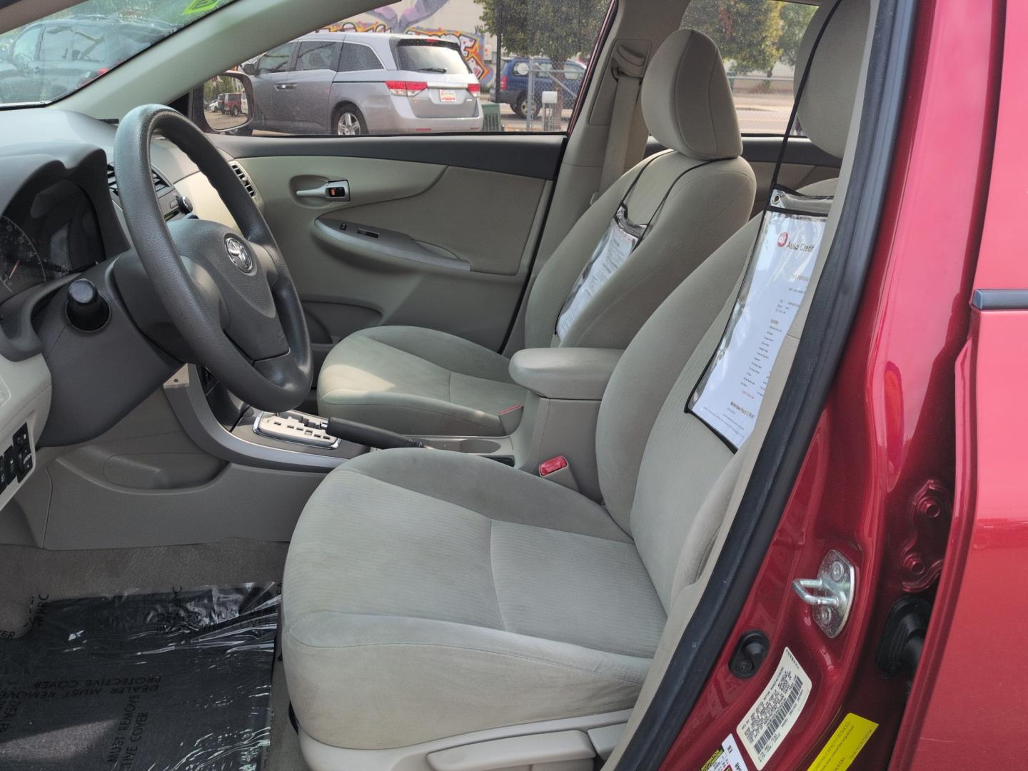 2010 RED /ACTUAL Toyota Corolla LE 4-SPEED AT (1NXBU4EE3AZ) with an 4 Cyl, 1.8L engine, Automatic 4-Speed transmission, located at 10890 W. Colfax Ave., Lakewood, CO, 80215, (303) 274-7692, 39.739914, -105.120132- Photo#9