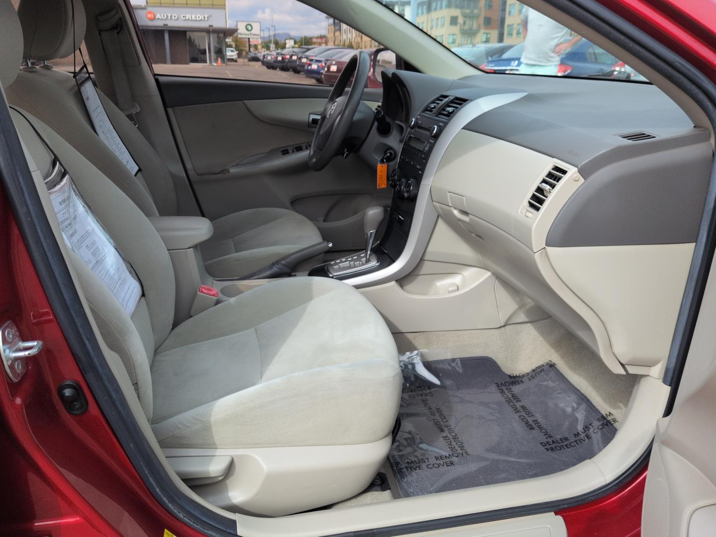 2010 RED /ACTUAL Toyota Corolla LE 4-SPEED AT (1NXBU4EE3AZ) with an 4 Cyl, 1.8L engine, Automatic 4-Speed transmission, located at 10890 W. Colfax Ave., Lakewood, CO, 80215, (303) 274-7692, 39.739914, -105.120132- Photo#18