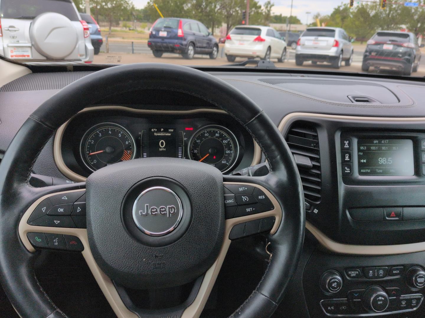 2015 SILVER Jeep Cherokee Latitude (1C4PJMCS4FW) with an V6, 3.2L engine, Automatic transmission, located at 10890 W. Colfax Ave., Lakewood, CO, 80215, (303) 274-7692, 39.739914, -105.120132- Photo#10