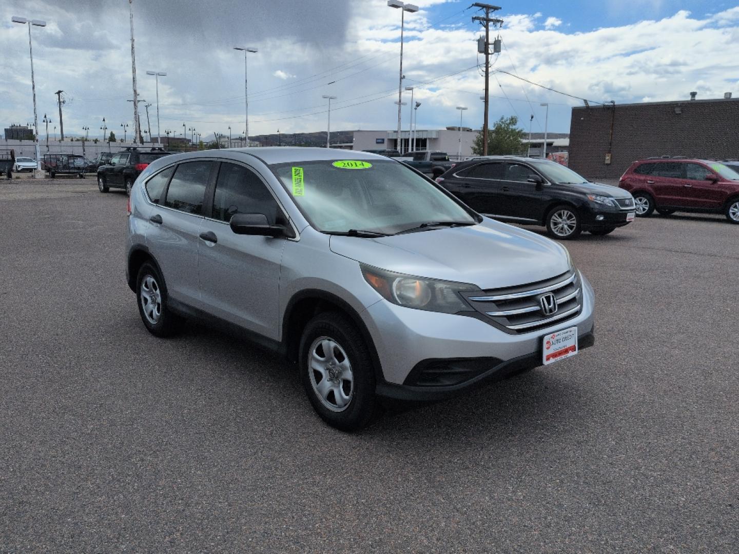 2014 GRAY Honda CR-V LX (2HKRM4H33EH) with an 4 Cyl, 2.4L engine, Automatic transmission, located at 10890 W. Colfax Ave., Lakewood, CO, 80215, (303) 274-7692, 39.739914, -105.120132- Photo#2