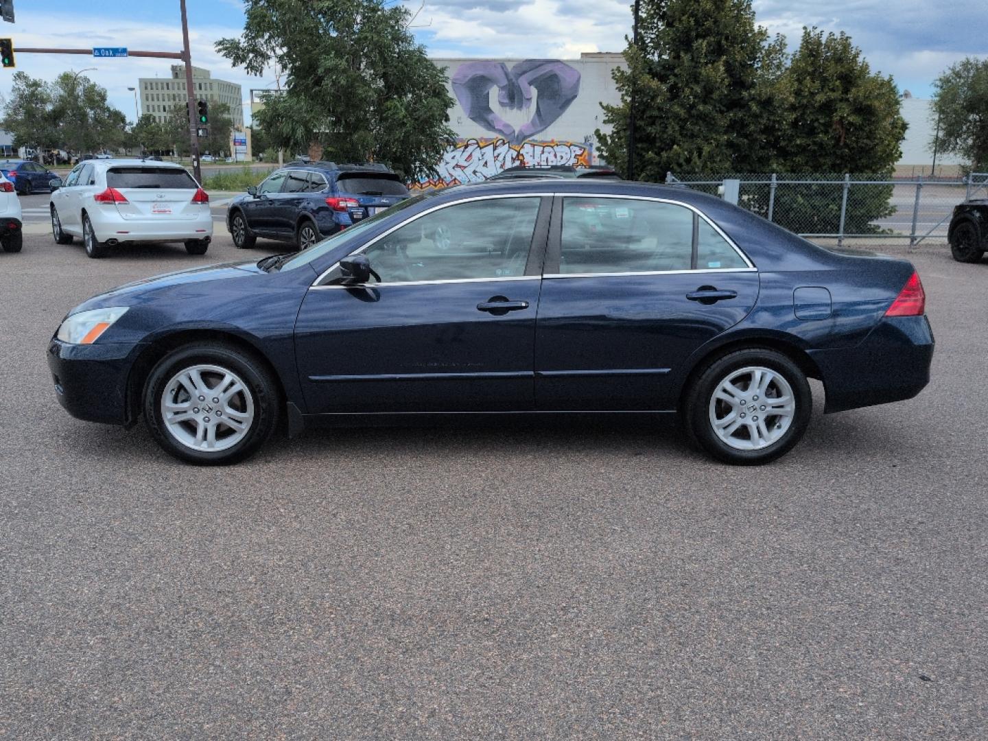 2006 BLUE /EXEMPT Honda Accord EX (1HGCM56856A) with an 4 Cyl, 2.4L engine, Automatic transmission, located at 10890 W. Colfax Ave., Lakewood, CO, 80215, (303) 274-7692, 39.739914, -105.120132- Photo#7