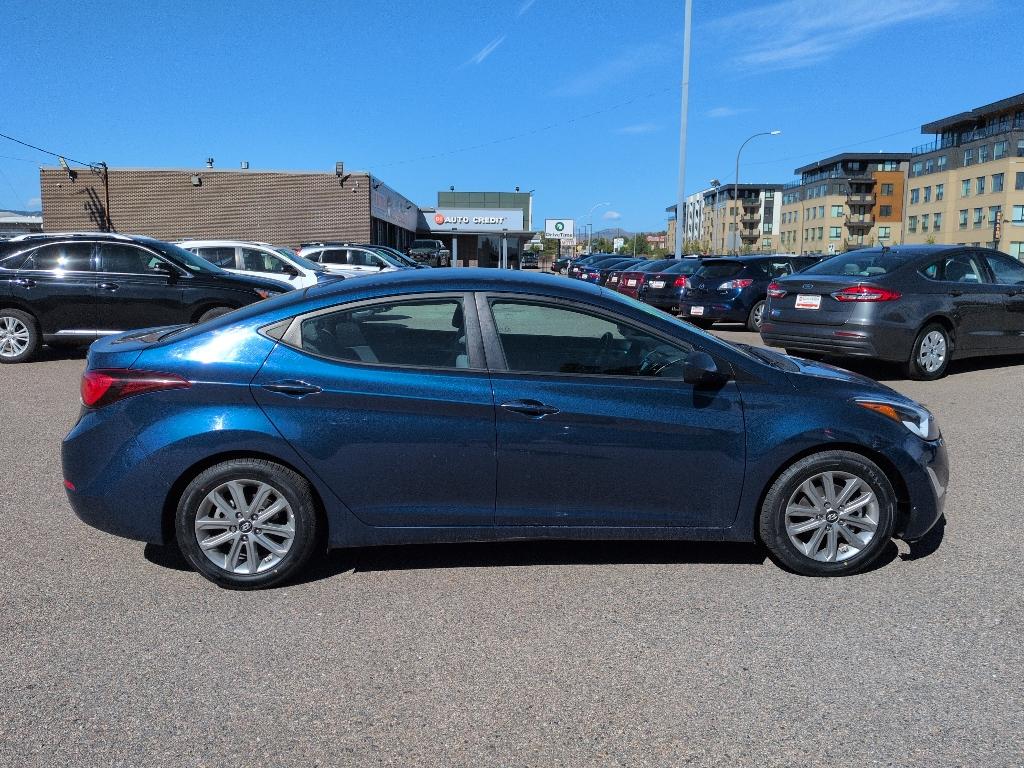 2016 BLUE Hyundai Elantra LIMITED (5NPDH4AE5GH) with an 4 Cyl, 1.8L engine, Automatic transmission, located at 10890 W. Colfax Ave., Lakewood, CO, 80215, (303) 274-7692, 39.739914, -105.120132- Photo#3