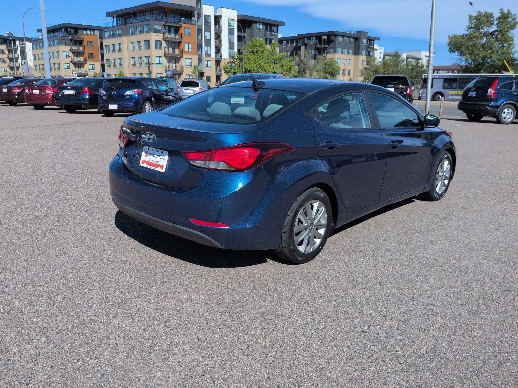2016 BLUE Hyundai Elantra LIMITED (5NPDH4AE5GH) with an 4 Cyl, 1.8L engine, Automatic transmission, located at 10890 W. Colfax Ave., Lakewood, CO, 80215, (303) 274-7692, 39.739914, -105.120132- Photo#4