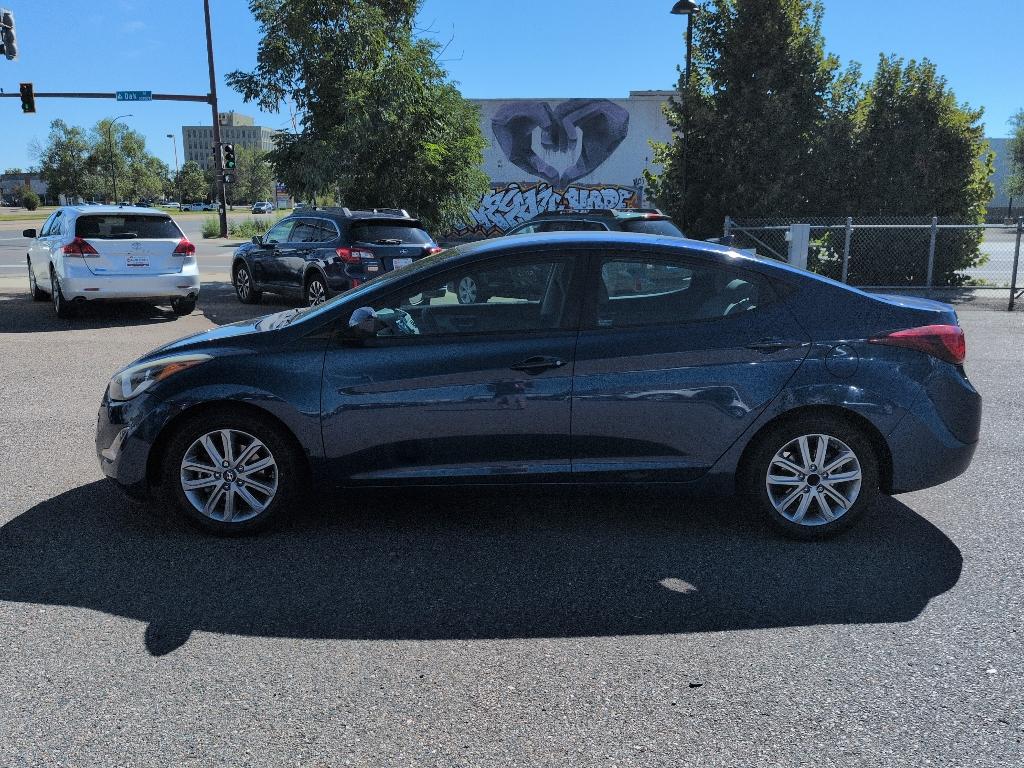 2016 BLUE Hyundai Elantra LIMITED (5NPDH4AE5GH) with an 4 Cyl, 1.8L engine, Automatic transmission, located at 10890 W. Colfax Ave., Lakewood, CO, 80215, (303) 274-7692, 39.739914, -105.120132- Photo#7