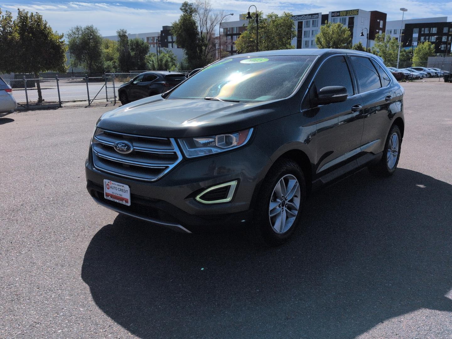 2015 GRAY Ford Edge SEL (2FMTK4J87FB) with an V6, 3.5L engine, Automatic transmission, located at 10890 W. Colfax Ave., Lakewood, CO, 80215, (303) 274-7692, 39.739914, -105.120132- Photo#0