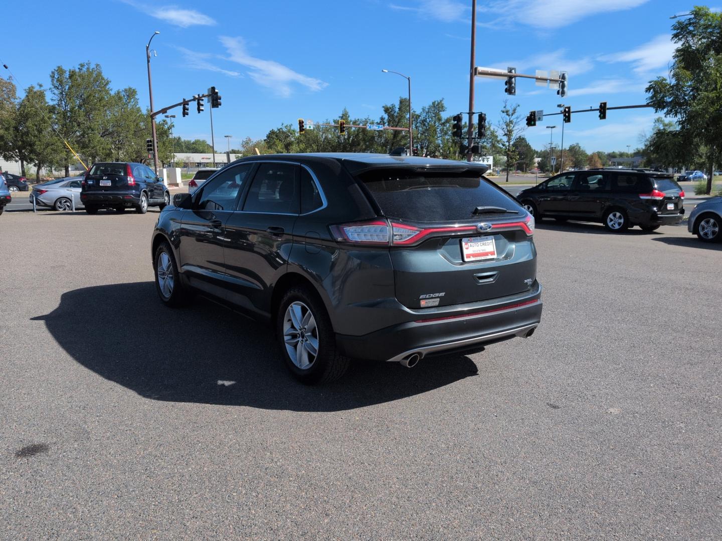 2015 GRAY Ford Edge SEL (2FMTK4J87FB) with an V6, 3.5L engine, Automatic transmission, located at 10890 W. Colfax Ave., Lakewood, CO, 80215, (303) 274-7692, 39.739914, -105.120132- Photo#6