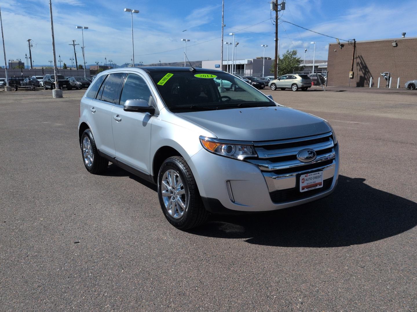 2014 SILVER Ford Edge Limited (2FMDK4KC6EB) with an V6, 3.5L engine, Automatic transmission, located at 10890 W. Colfax Ave., Lakewood, CO, 80215, (303) 274-7692, 39.739914, -105.120132- Photo#2