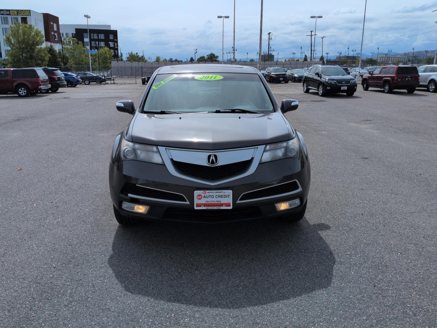 2011 GRAY Acura MDX Base (2HNYD2H27BH) with an V6, 3.7L engine, Automatic transmission, located at 10890 W. Colfax Ave., Lakewood, CO, 80215, (303) 274-7692, 39.739914, -105.120132- Photo#1